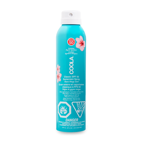 Écran Solaire vaporisateur à la goyave et à la mangue SPF 50 Classique corps 6oz