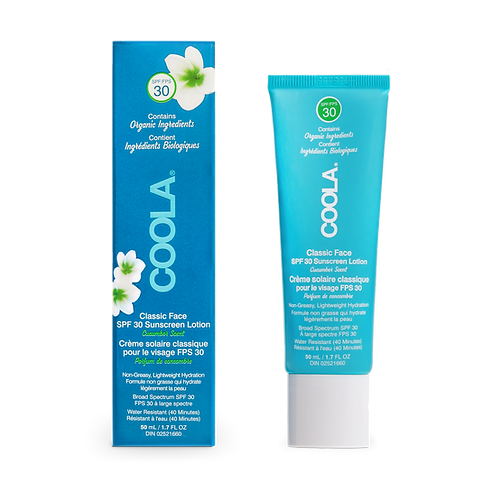 Coola - Crème solaire pour le visage FPS 30 concombre