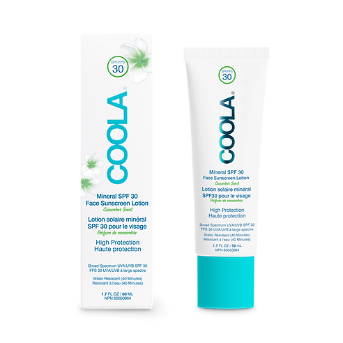 Coola - Lotion solaire Minéral Visage FPS 30 concombre