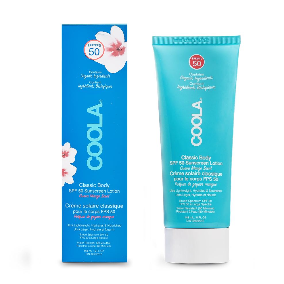 Coola - Crème solaire corps classique FPS 50 à la goyave et à la mangue