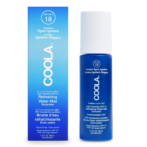 Coola - Brume d'eau rafraîchissante écran solaire SPF 18 visage