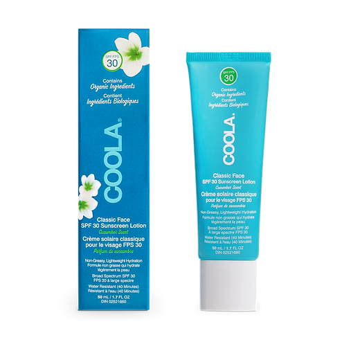 Crème solaire classique pour le visage FPS 30 parfum de concombre